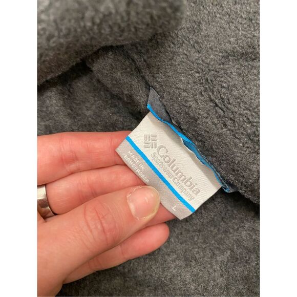 Columbia Sportswear Gray Fleece Zip-Up, Men's Size Large - Picture 4 of 10